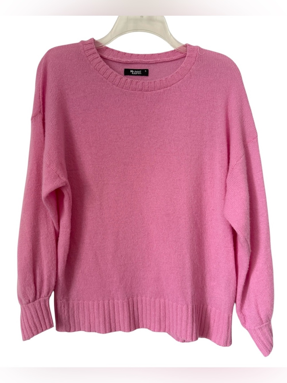 Michael Lauren Cashmere Sweater Pink Small